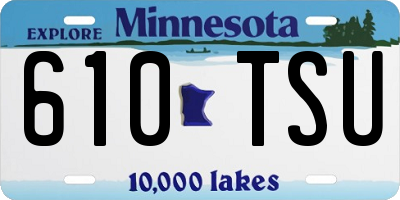 MN license plate 610TSU