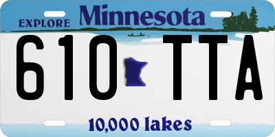 MN license plate 610TTA