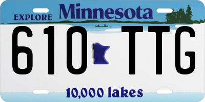 MN license plate 610TTG