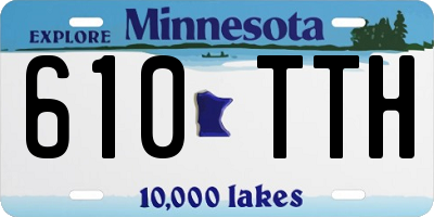 MN license plate 610TTH
