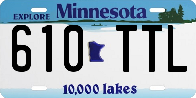 MN license plate 610TTL