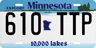 MN license plate 610TTP