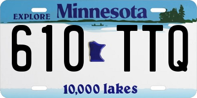 MN license plate 610TTQ