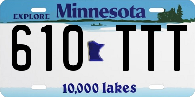 MN license plate 610TTT
