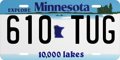 MN license plate 610TUG