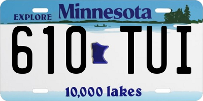 MN license plate 610TUI