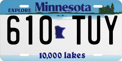 MN license plate 610TUY