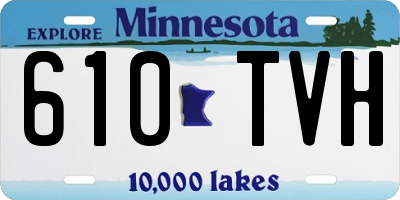 MN license plate 610TVH