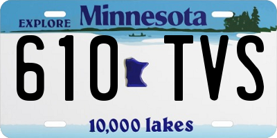 MN license plate 610TVS