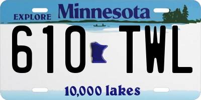 MN license plate 610TWL