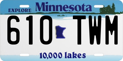 MN license plate 610TWM