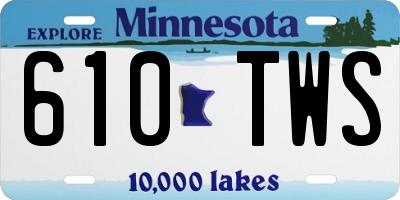 MN license plate 610TWS
