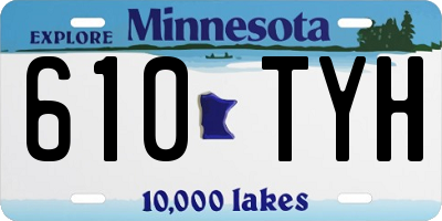 MN license plate 610TYH