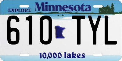 MN license plate 610TYL