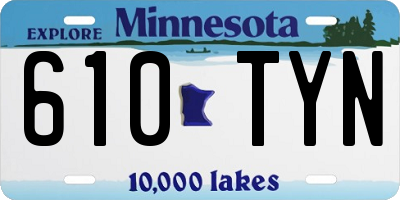 MN license plate 610TYN