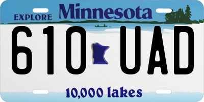 MN license plate 610UAD