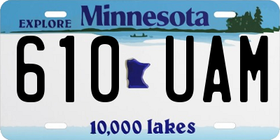 MN license plate 610UAM
