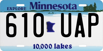 MN license plate 610UAP