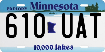 MN license plate 610UAT