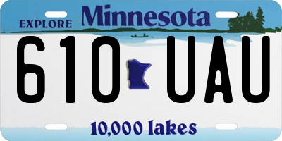 MN license plate 610UAU
