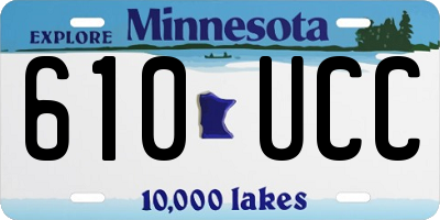 MN license plate 610UCC
