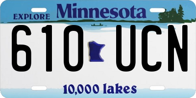MN license plate 610UCN