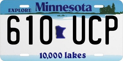 MN license plate 610UCP