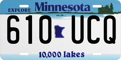 MN license plate 610UCQ