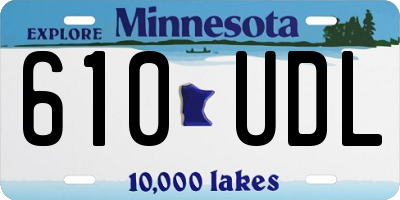 MN license plate 610UDL