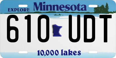 MN license plate 610UDT