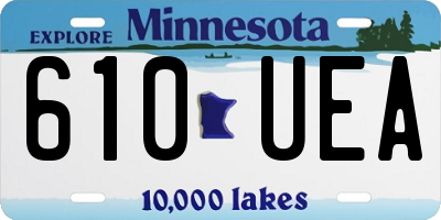 MN license plate 610UEA