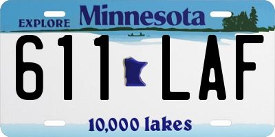 MN license plate 611LAF