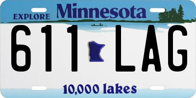 MN license plate 611LAG