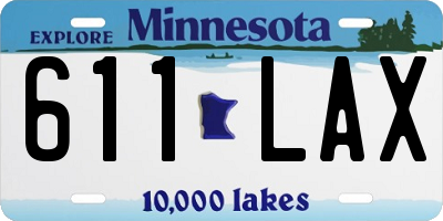 MN license plate 611LAX