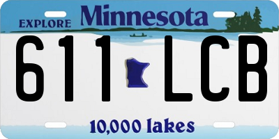 MN license plate 611LCB