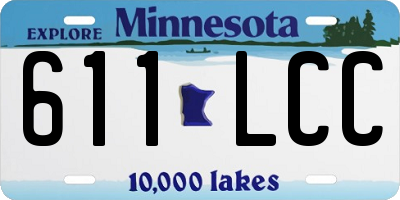 MN license plate 611LCC