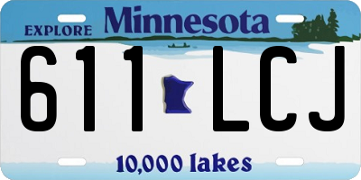 MN license plate 611LCJ