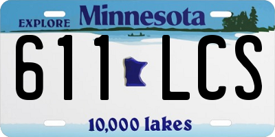 MN license plate 611LCS