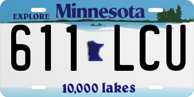 MN license plate 611LCU