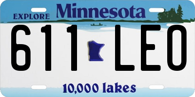 MN license plate 611LEO