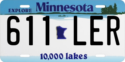 MN license plate 611LER