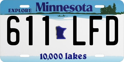 MN license plate 611LFD