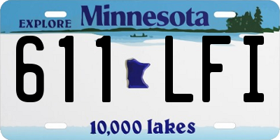 MN license plate 611LFI