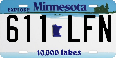 MN license plate 611LFN