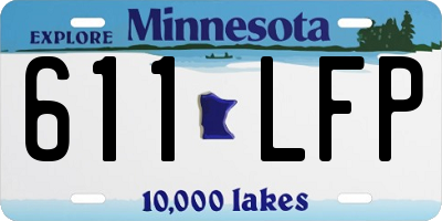 MN license plate 611LFP