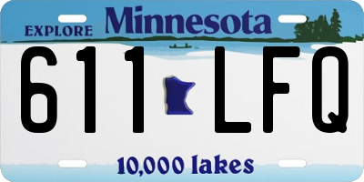 MN license plate 611LFQ