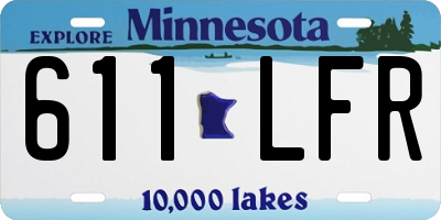MN license plate 611LFR