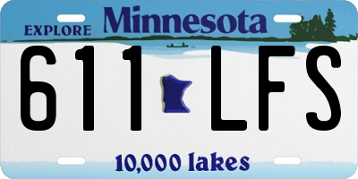 MN license plate 611LFS