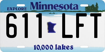 MN license plate 611LFT