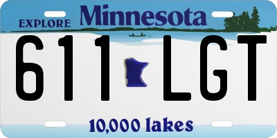 MN license plate 611LGT